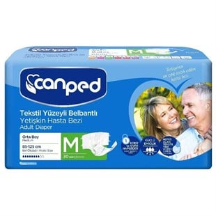 CANPED BELBANTLI TEKSTİL YÜZEYLI HASTA BEZİ MEDIUM 30'LU
