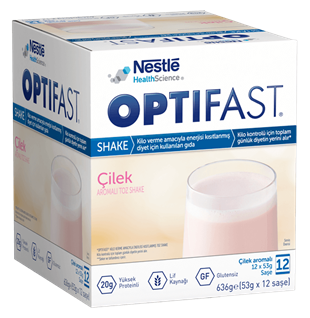 Nestle Optifast Milk Shake Çilekli 12 Saşe