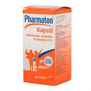 PHARMATON VITALITY TAKVİYE EDİCİ GIDA 30 KAPSÜL