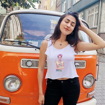 Askılı Kadın Tshirt Daft Punk Frida
