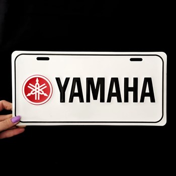 Metal Poster Yamaha Kabartmalı