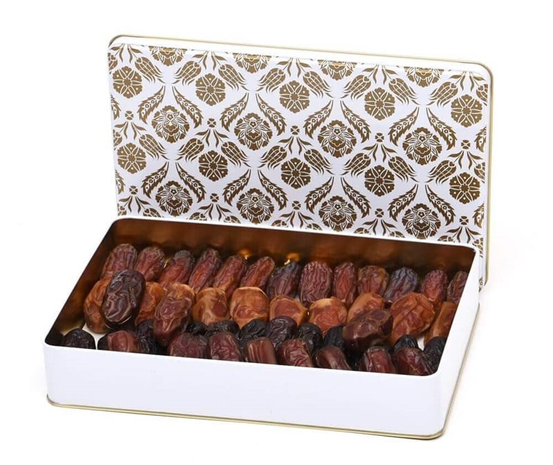 Metal Kutuda Karışık Lüks Hurma 500 g