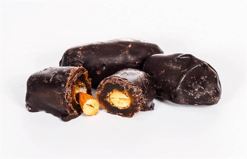 Bitter Çikolatalı Bademli Hurma 350 g