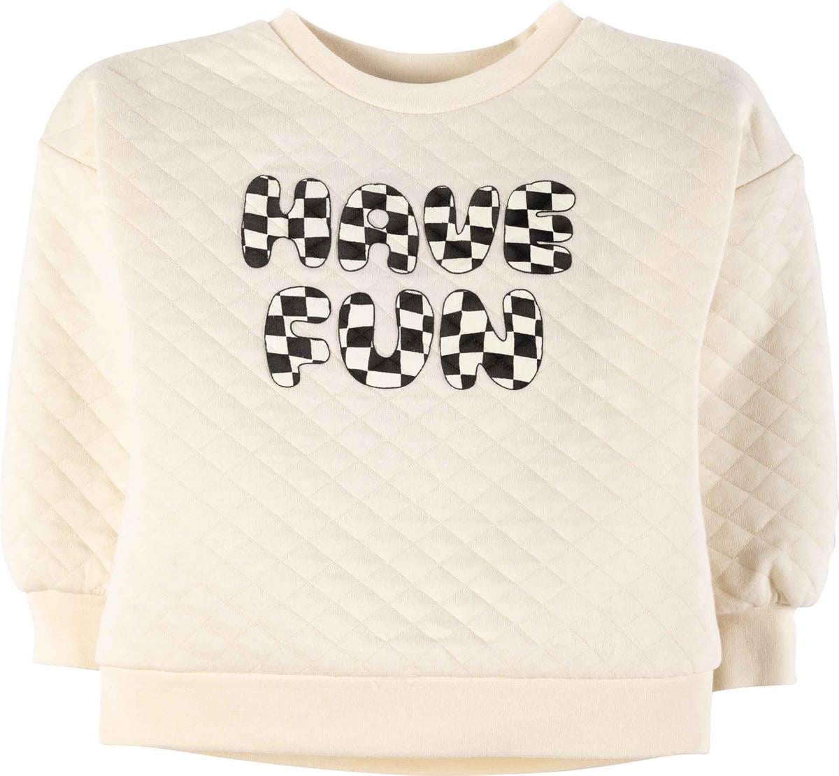 Baskılı Kapitone Sweatshirt 17066