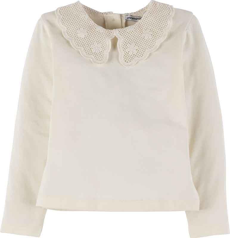 Dantel Yakalı Bluz 18955