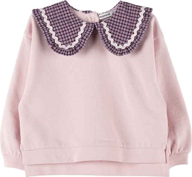 Ekose Yakalı Sweatshirt 19751