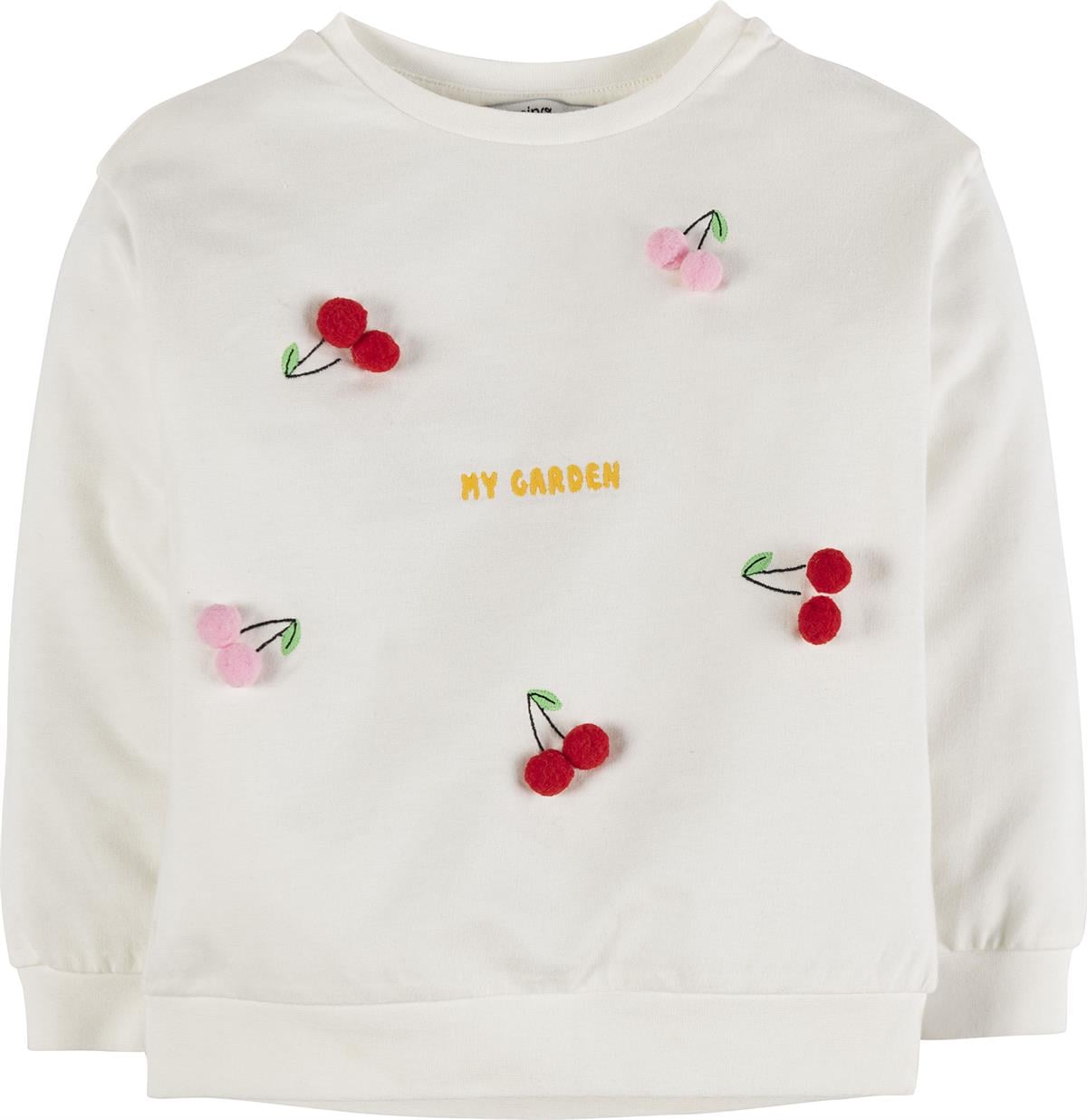 Kiraz Nakışlı Sweatshirt 16362