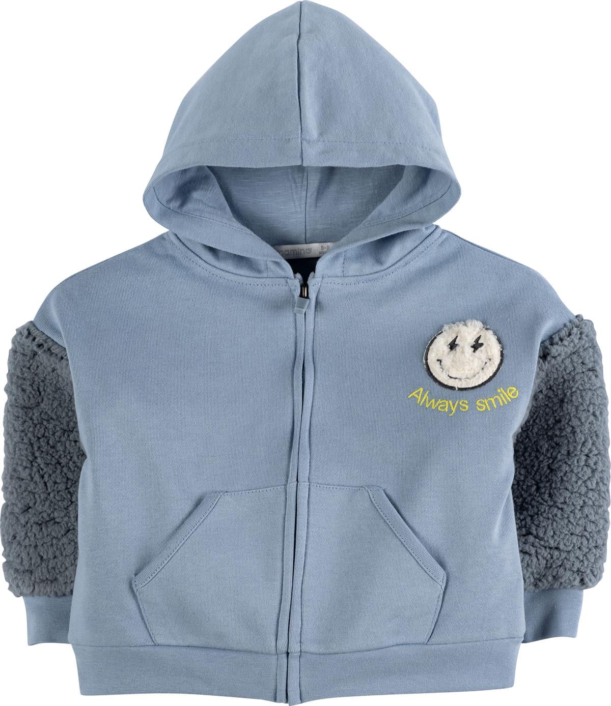 Nakışlı Fermuarlı Sweatshirt 17027
