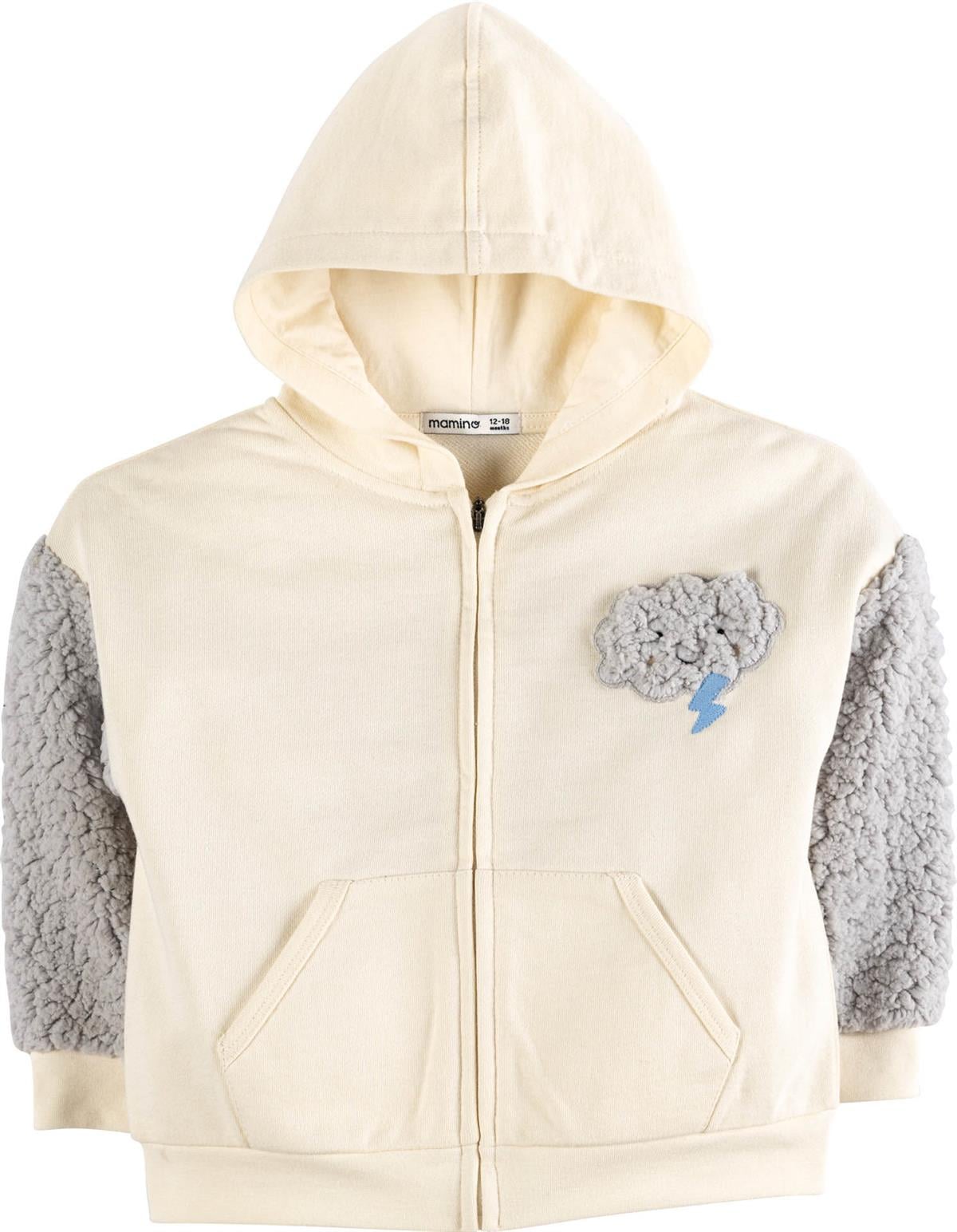 Nakışlı Kapüşonlu Sweatshirt 17009