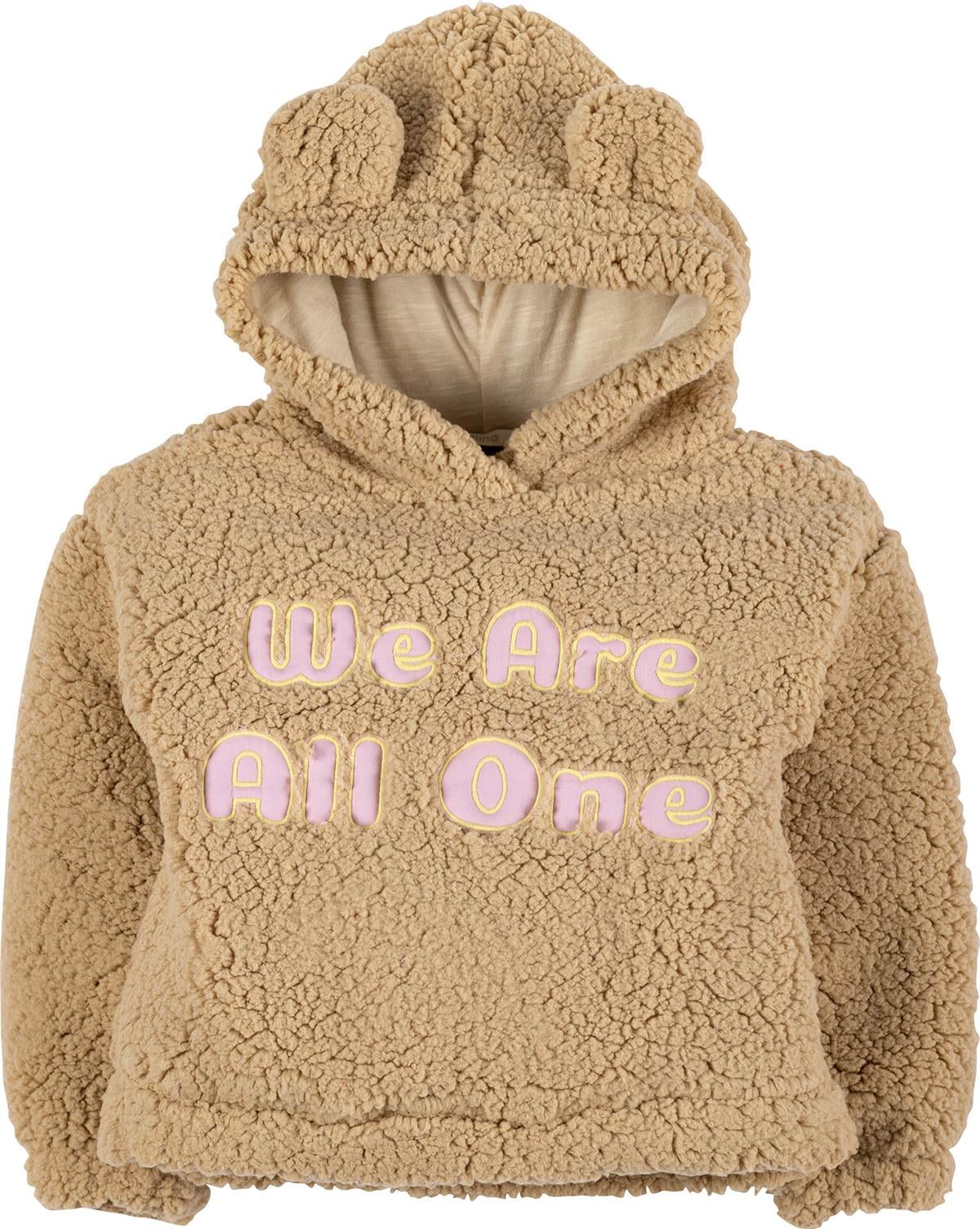 Nakışlı Peluş Sweatshirt 16915