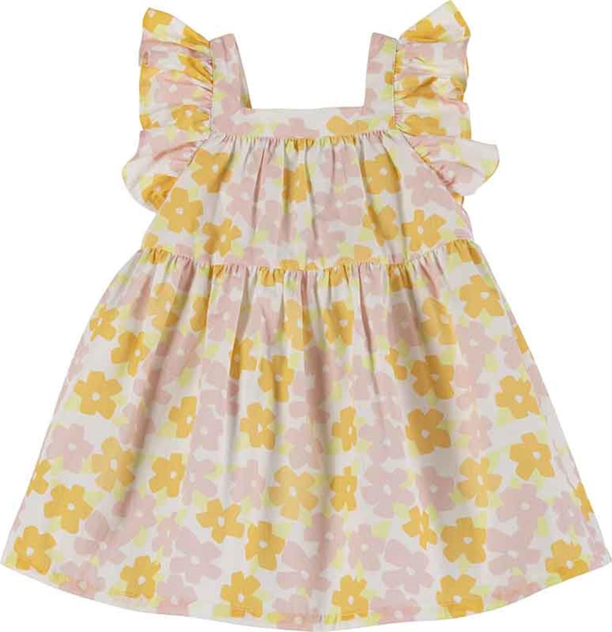 Çiçek Baskılı Elbise 16308