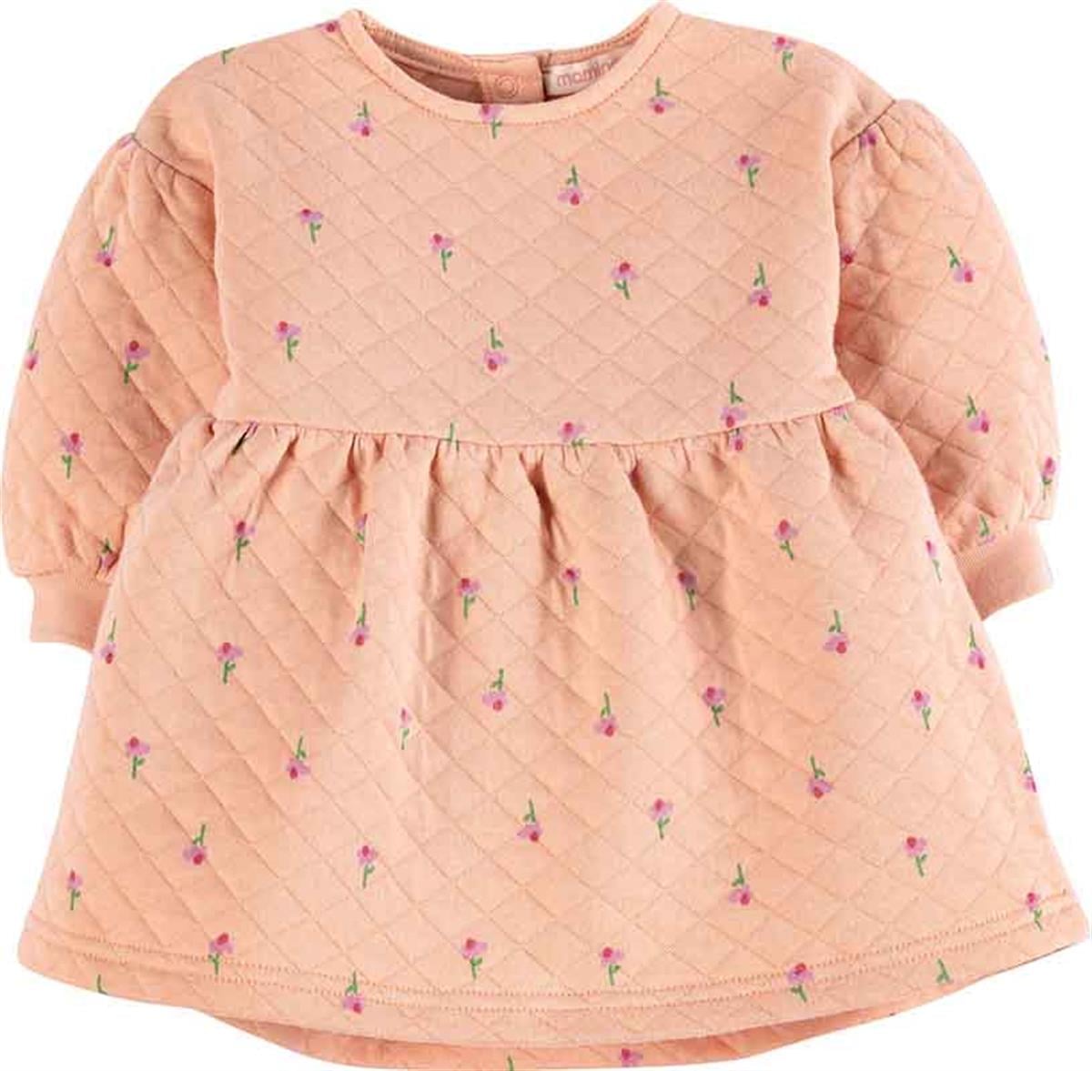 Çiçek Baskılı Kapitone Elbise 16874