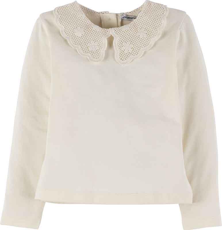 Dantel Yakalı Bluz 18955