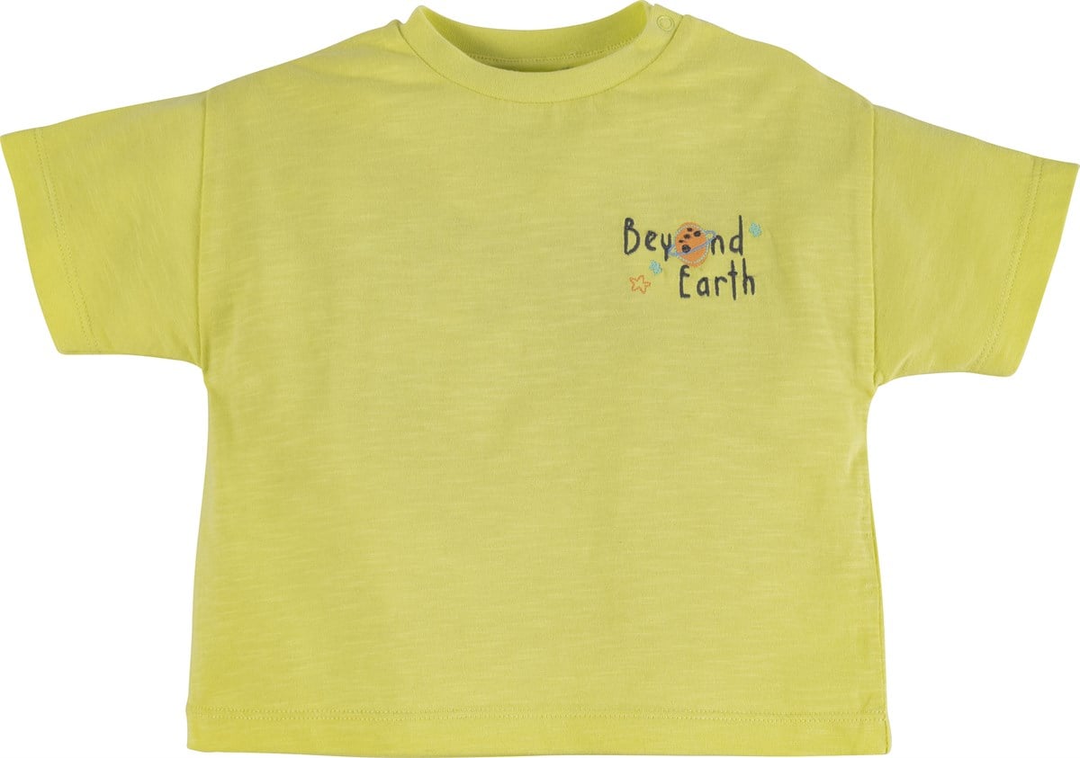 Yazı Nakışlı T-Shirt 16460