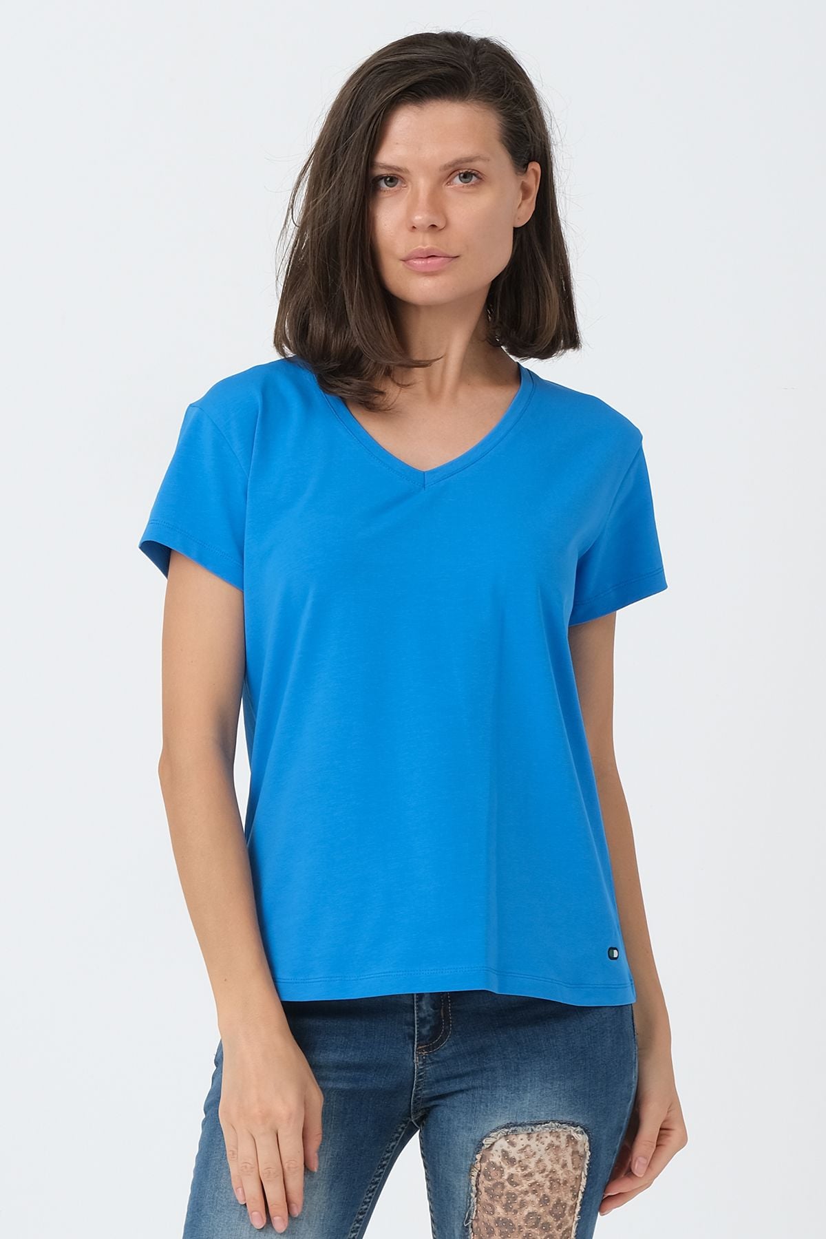 Saks V Yaka Basic T-shirt ND-2003