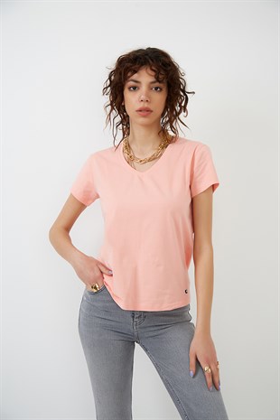 Somon V Yaka Basic T-shirt YND-2003