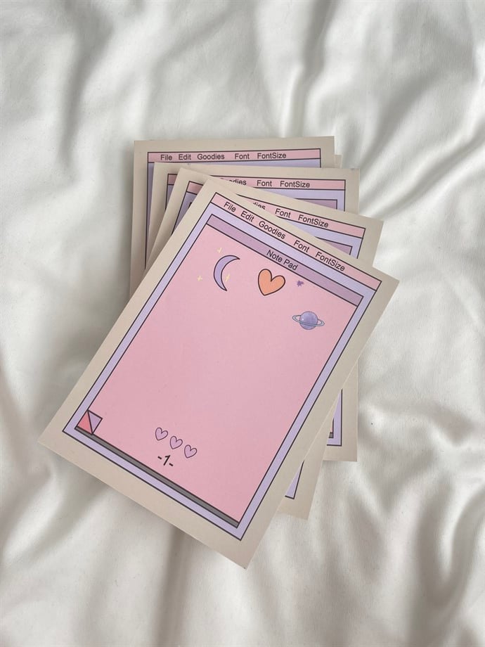 Aesthetic Digital Note Pad To Do List