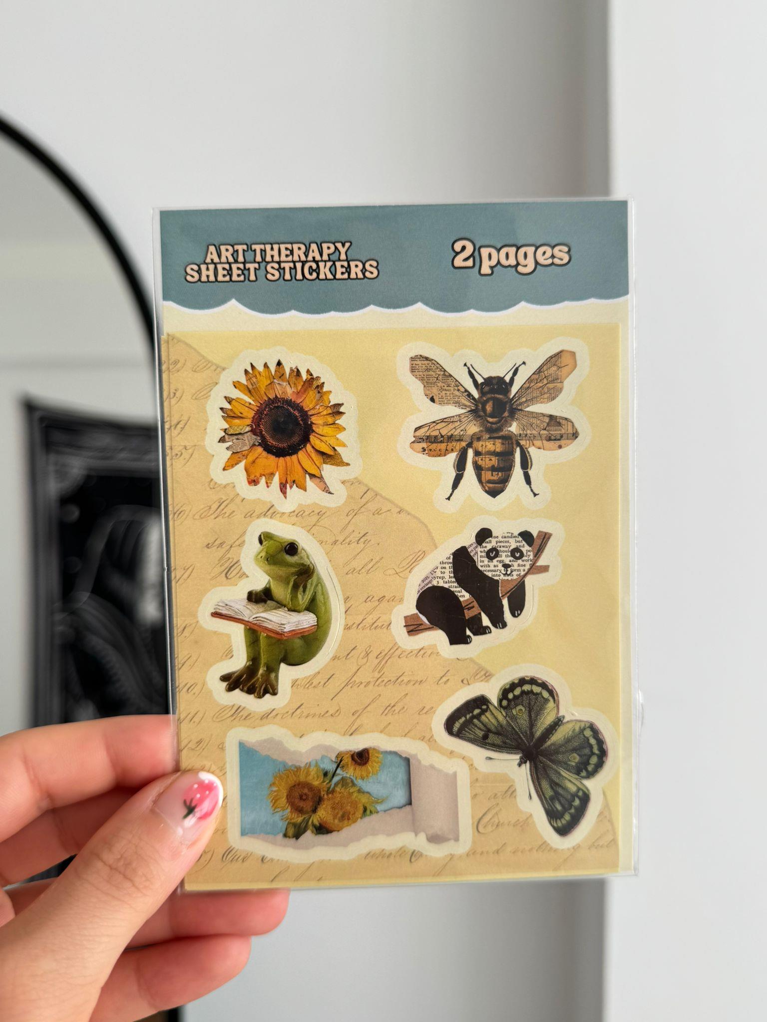 Art Therapy Sheet 2li Sayfa Sticker