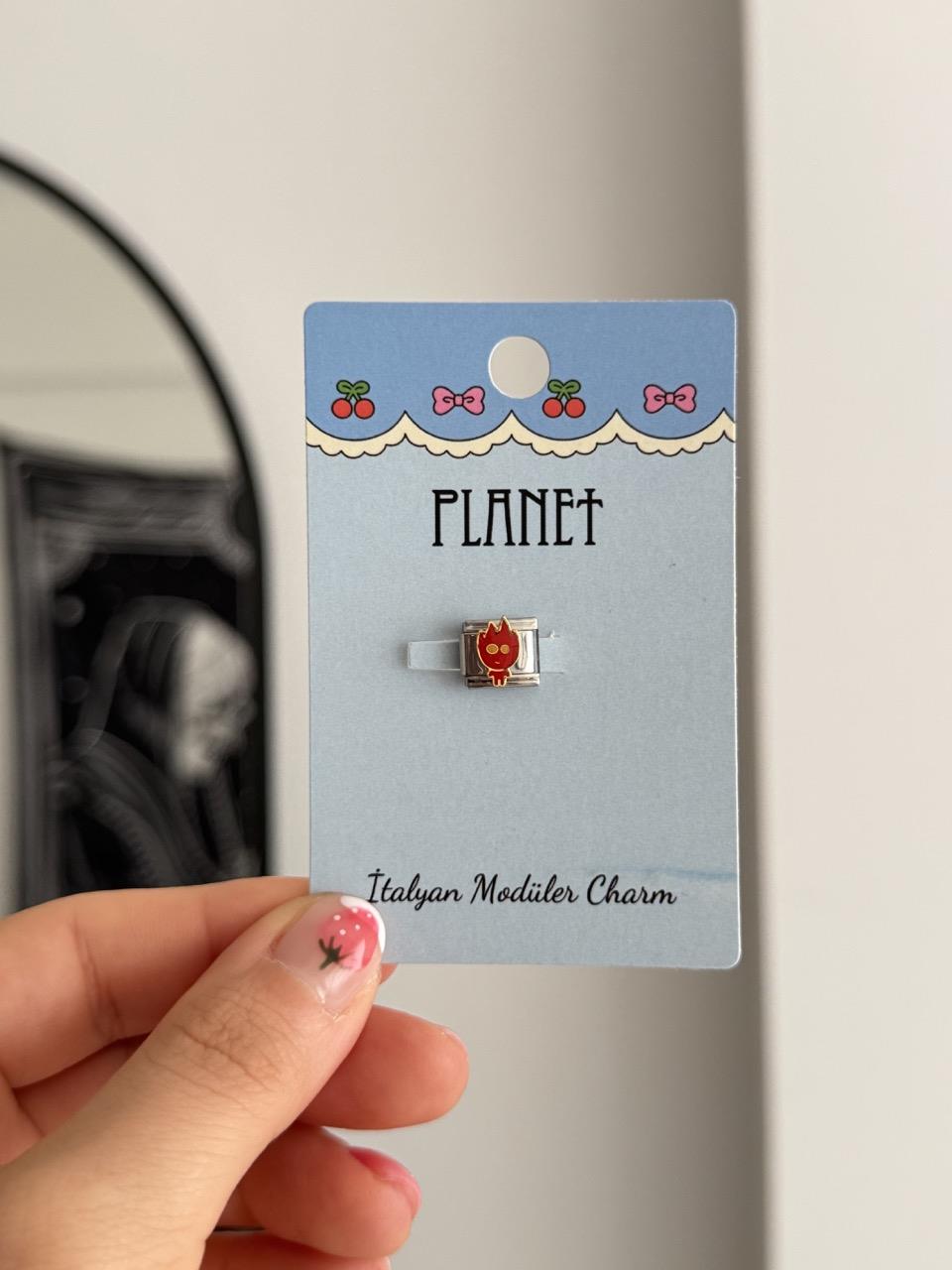 Ateş Kartlı İtalyan Charm