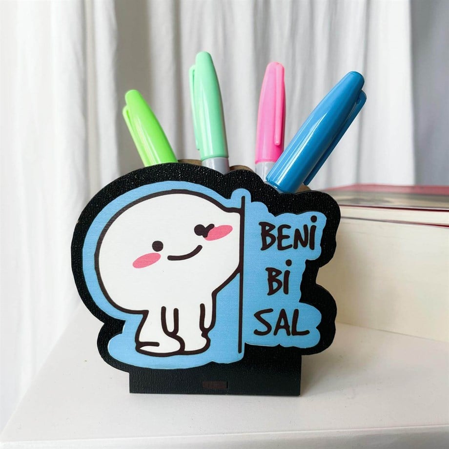 Beni Bi Sal Ahşap Kalemlik