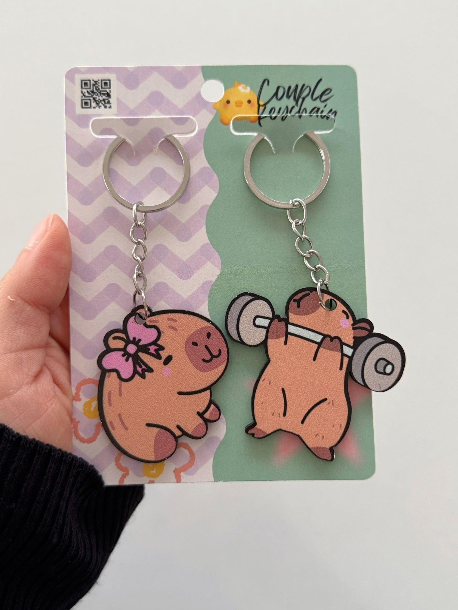 Capybara Couple 2li Anahtarlık 