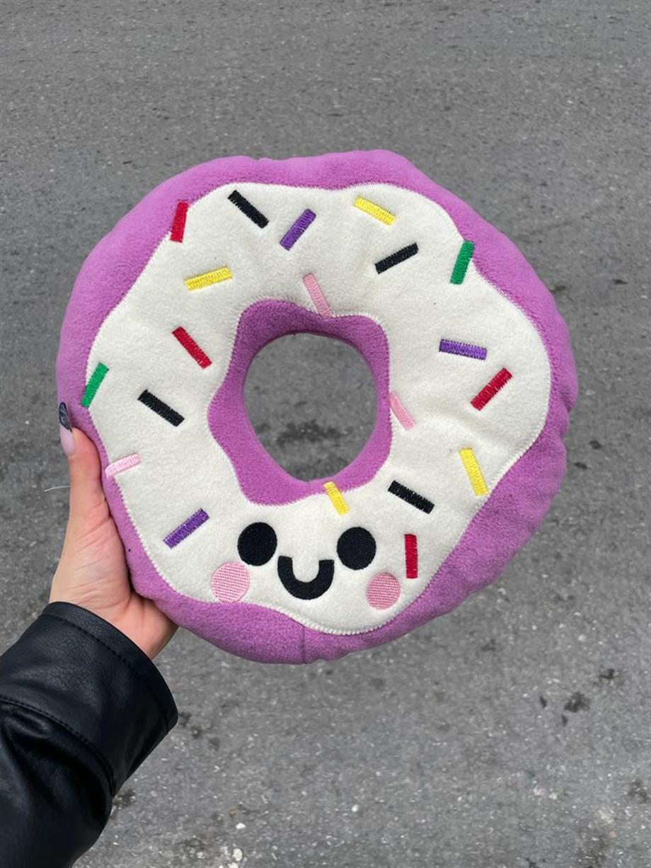 Çilekli Donut Peluş Yastık
