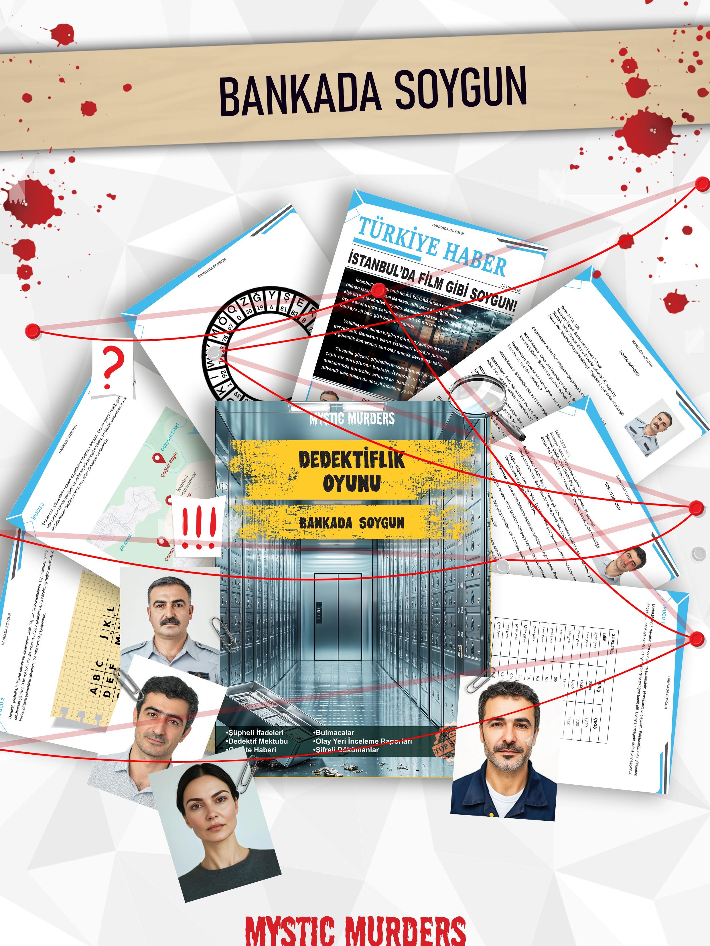Dedektiflik Cinayet Çözme Oyunu-Bankada Soygun