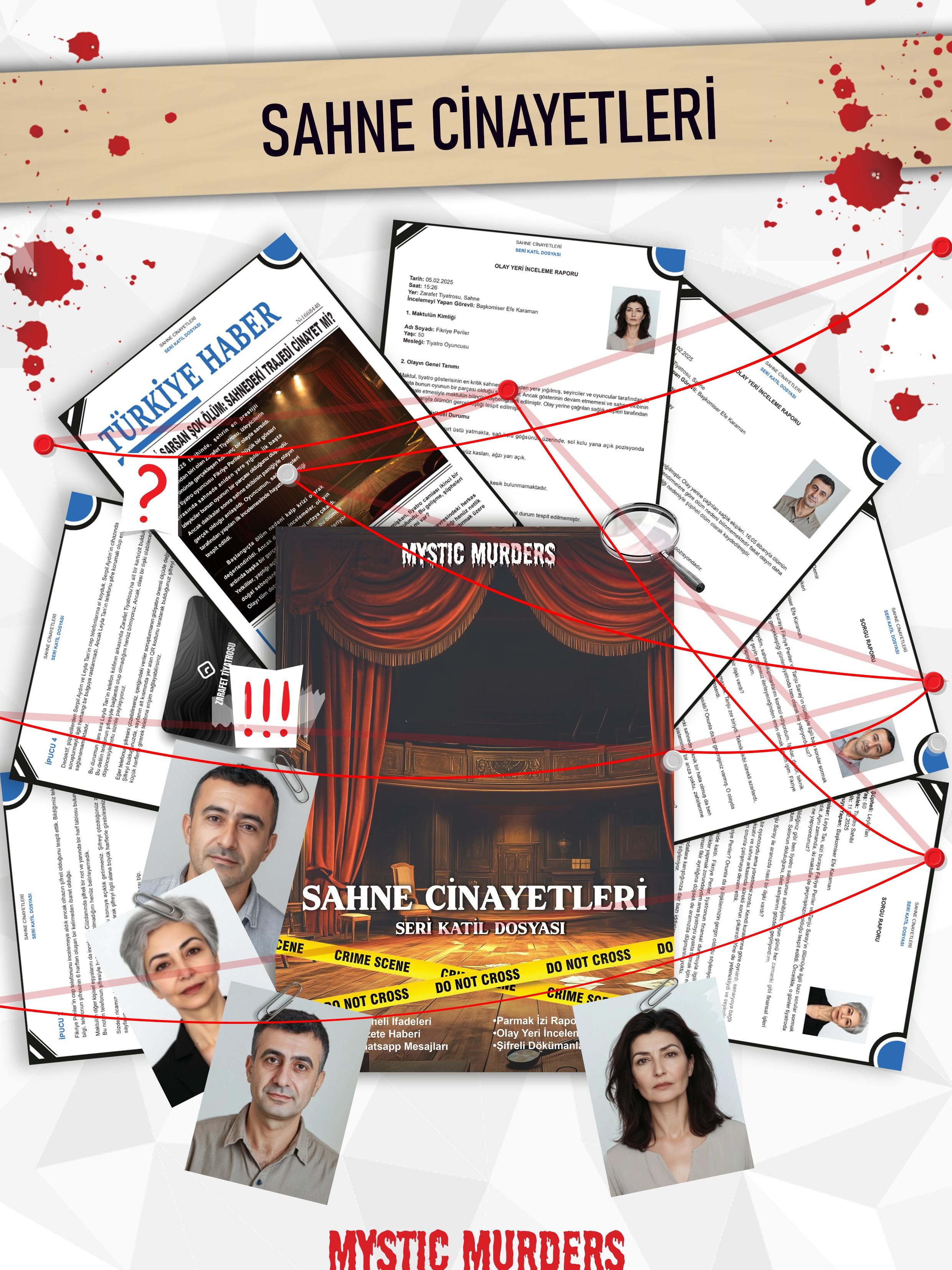 Dedektiflik Cinayet Çözme Oyunu-Sahne Cinayetleri