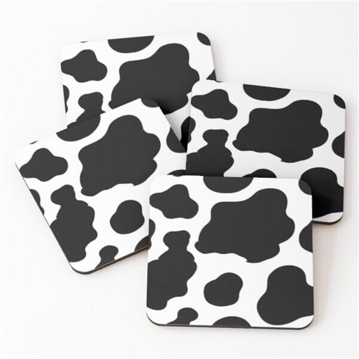 İnek Desen Bardak Altlığı Seti