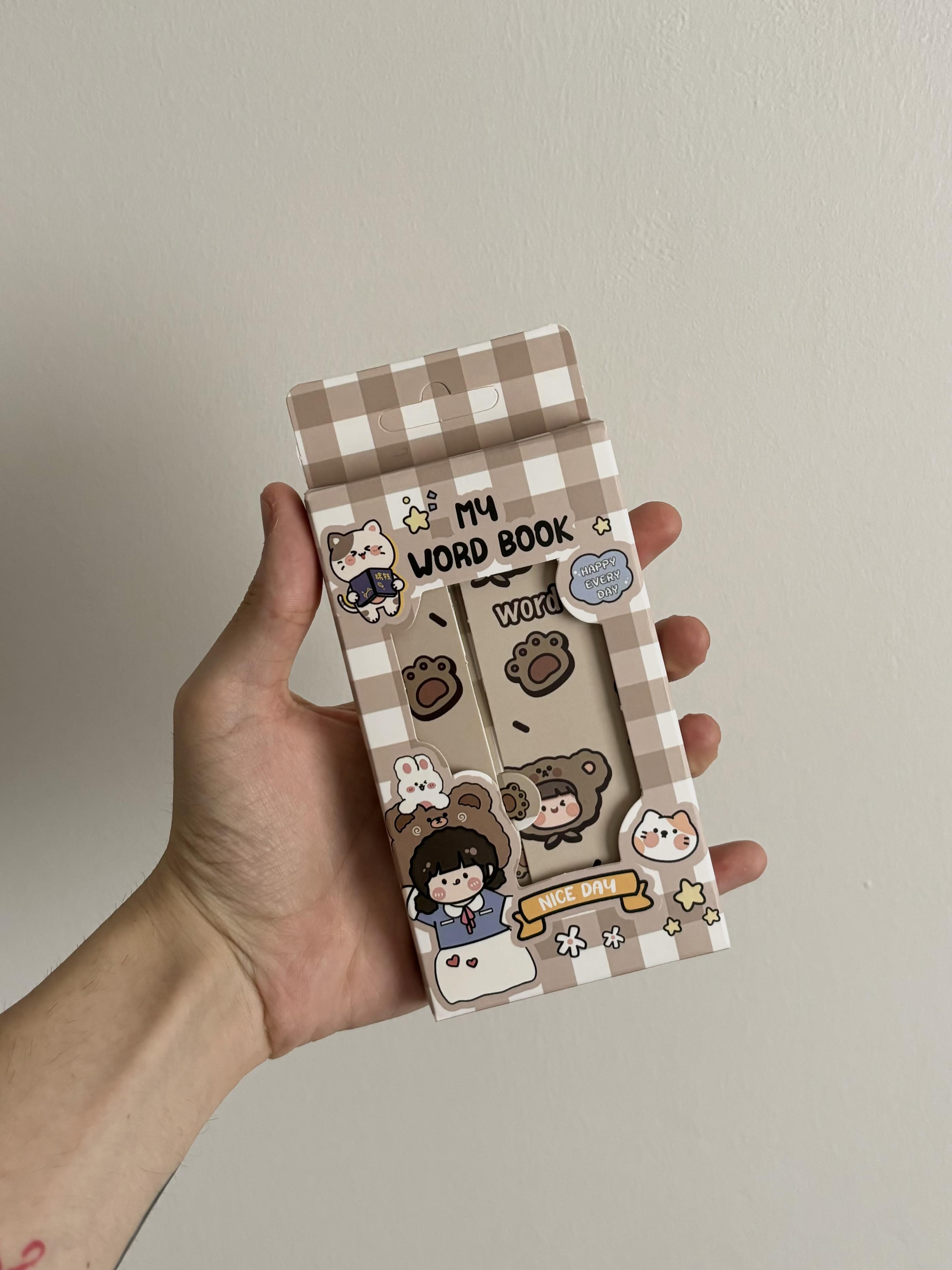 Kawaii Bear Word Book