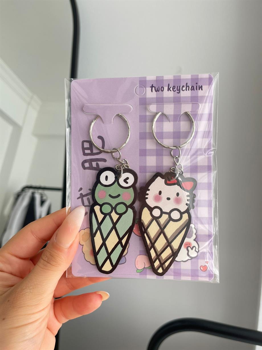 Kawaii Icecream 2li Anahtarlık
