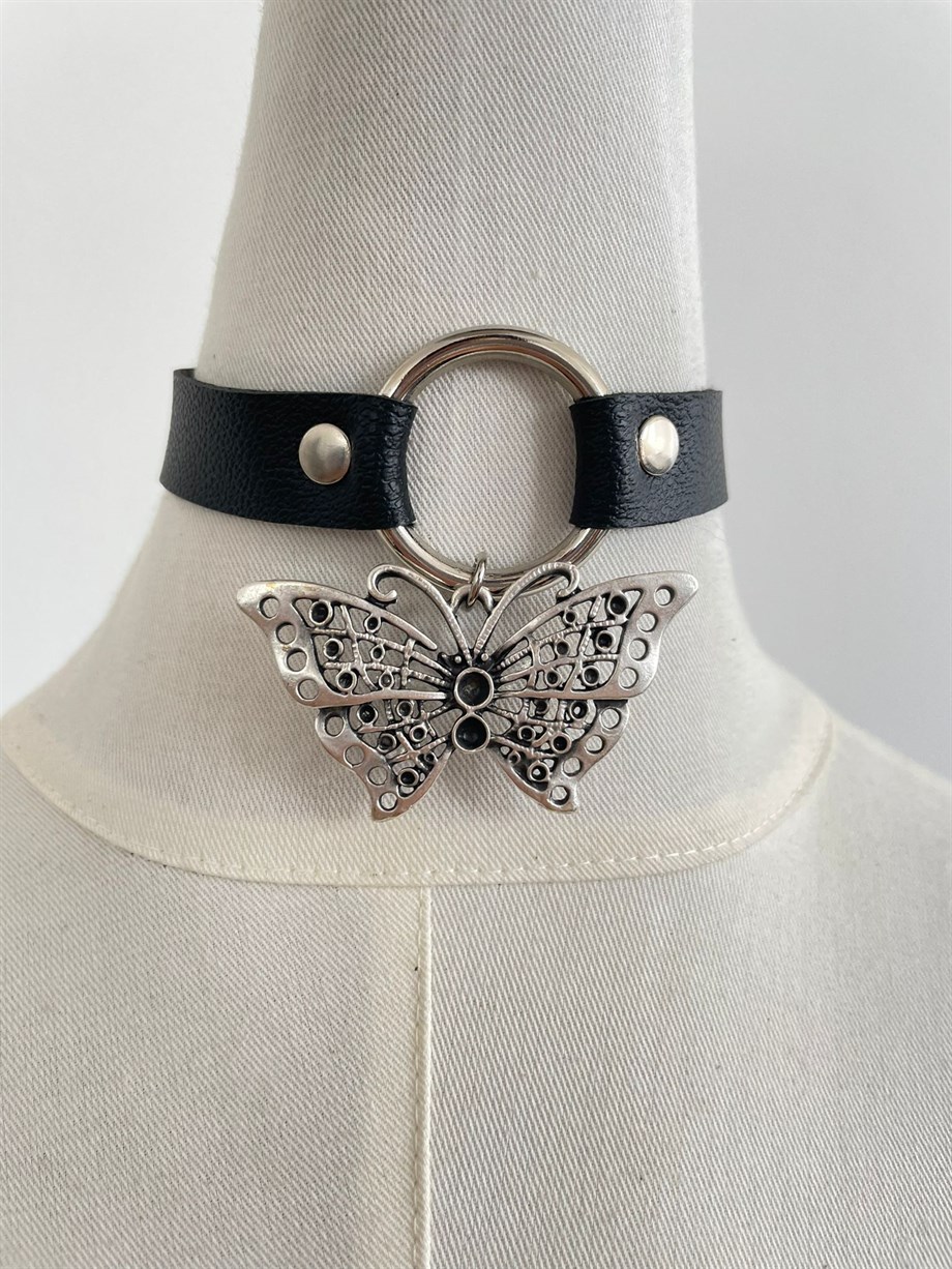Kelebek Choker Kolye