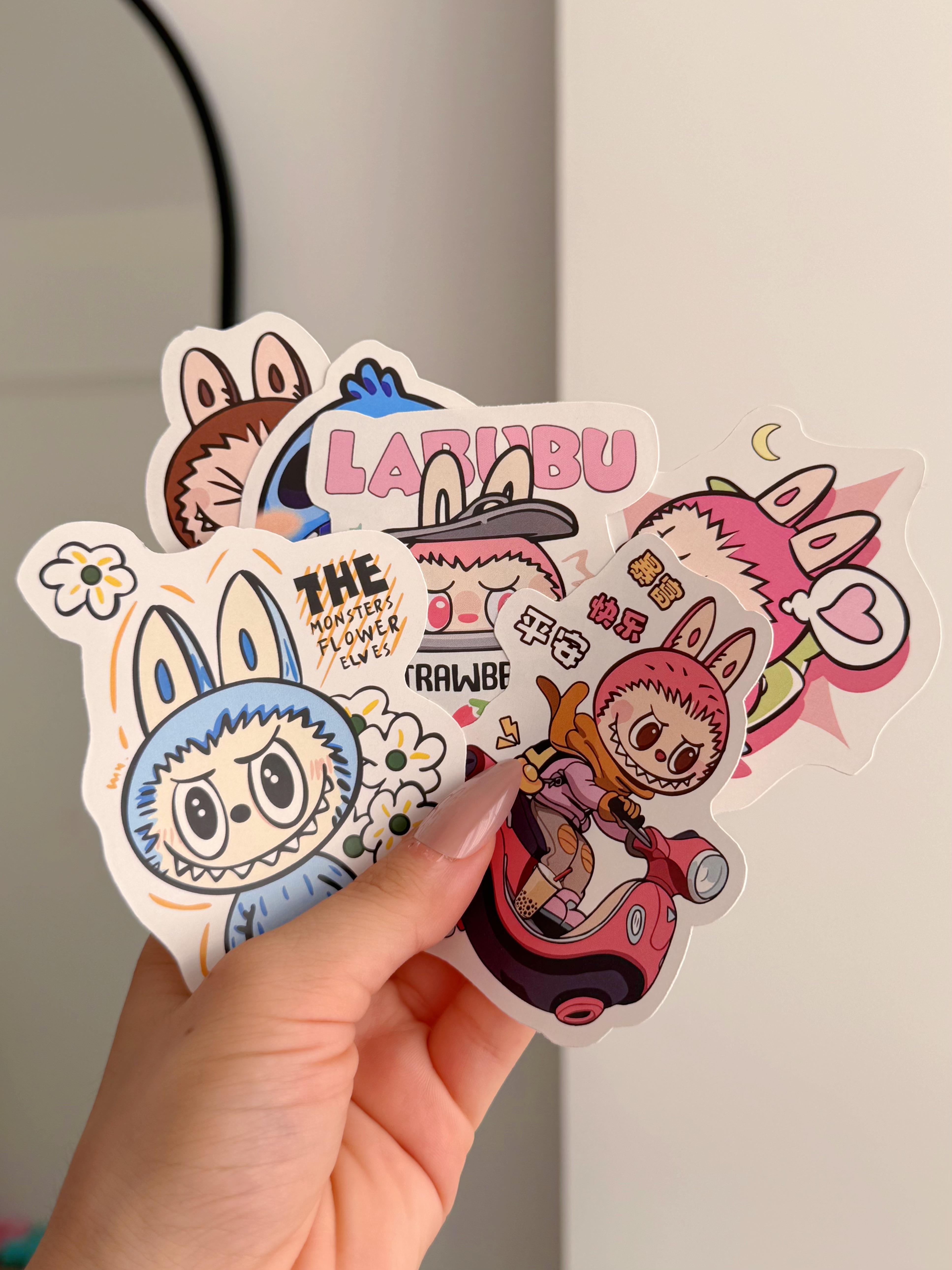 Labubu 6 Parça XL Sticker
