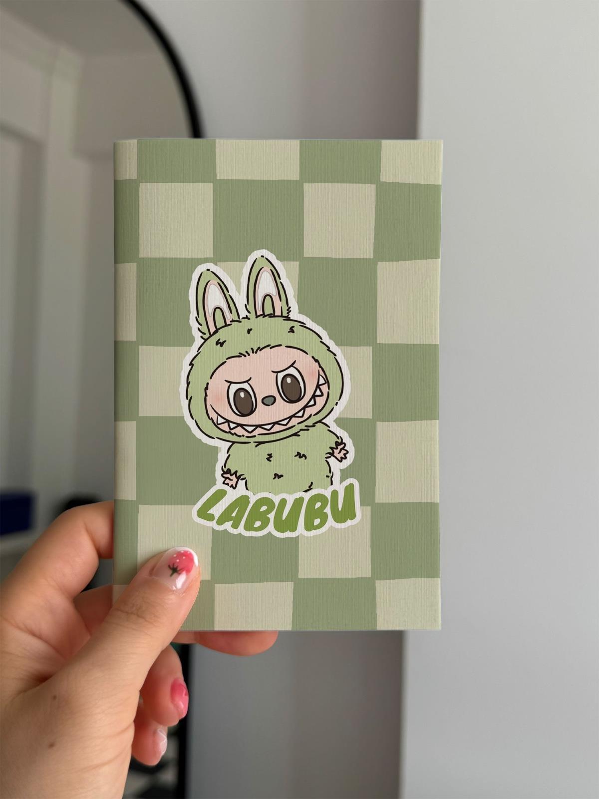 Labubu Green Mini Çizgisiz Defter