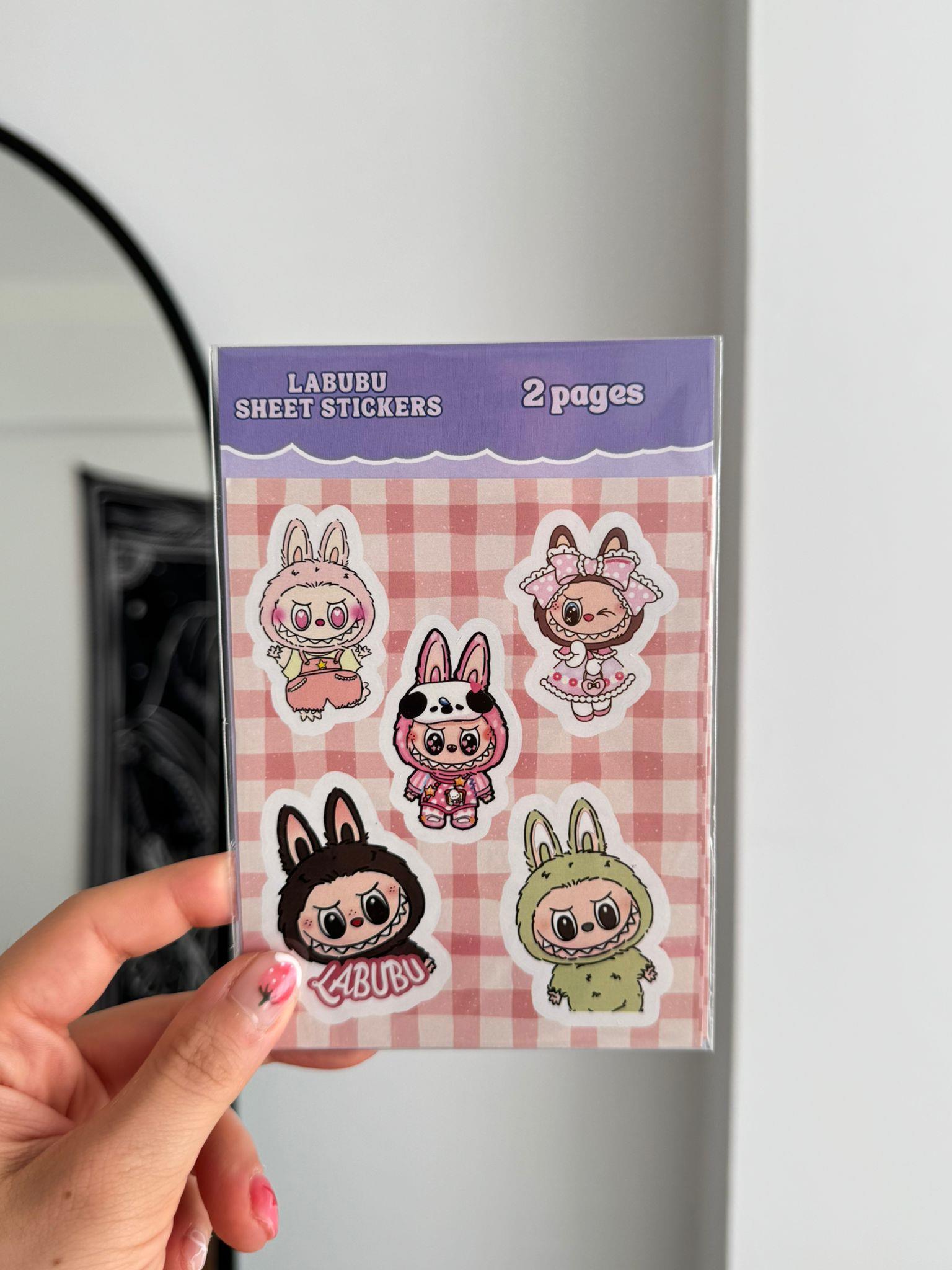 Labubu Sheet 2li Sayfa Sticker