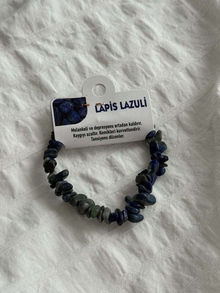 Lapis Lazuli Kırık Doğaltaş Bileklik