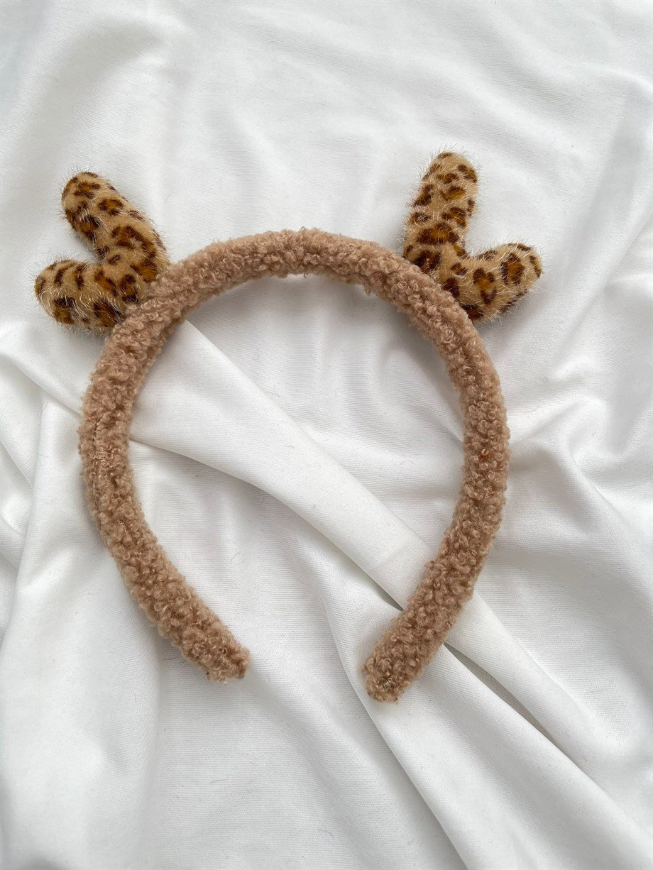 Leoparlı Geyik Boynuzu Taç