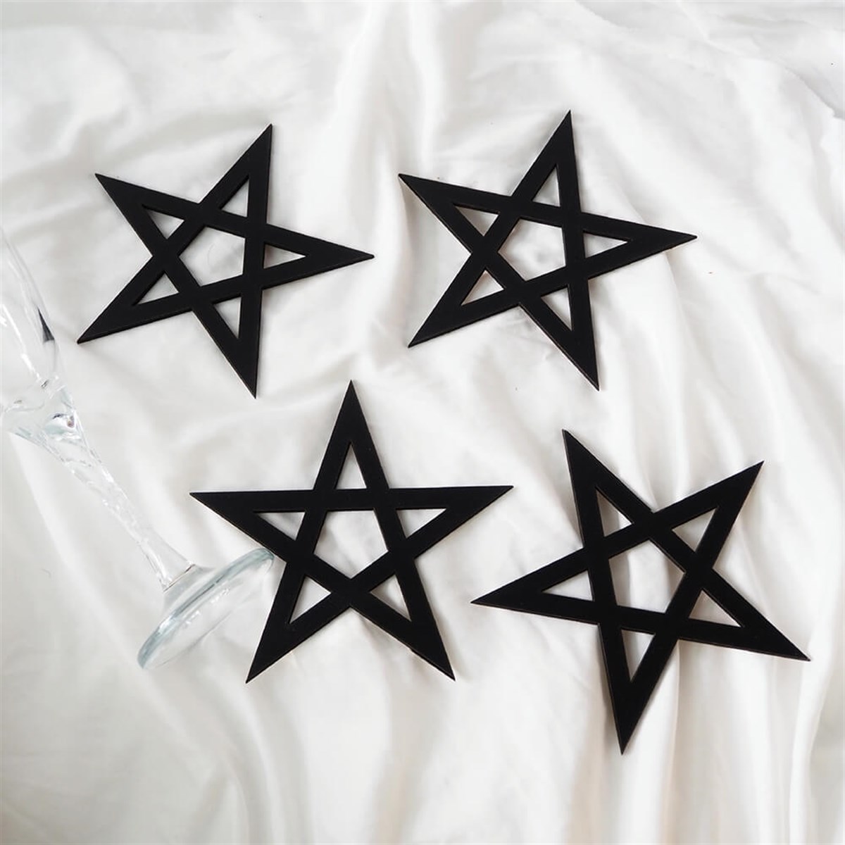 Pentagram Bardak Altlığı Set 4'lü