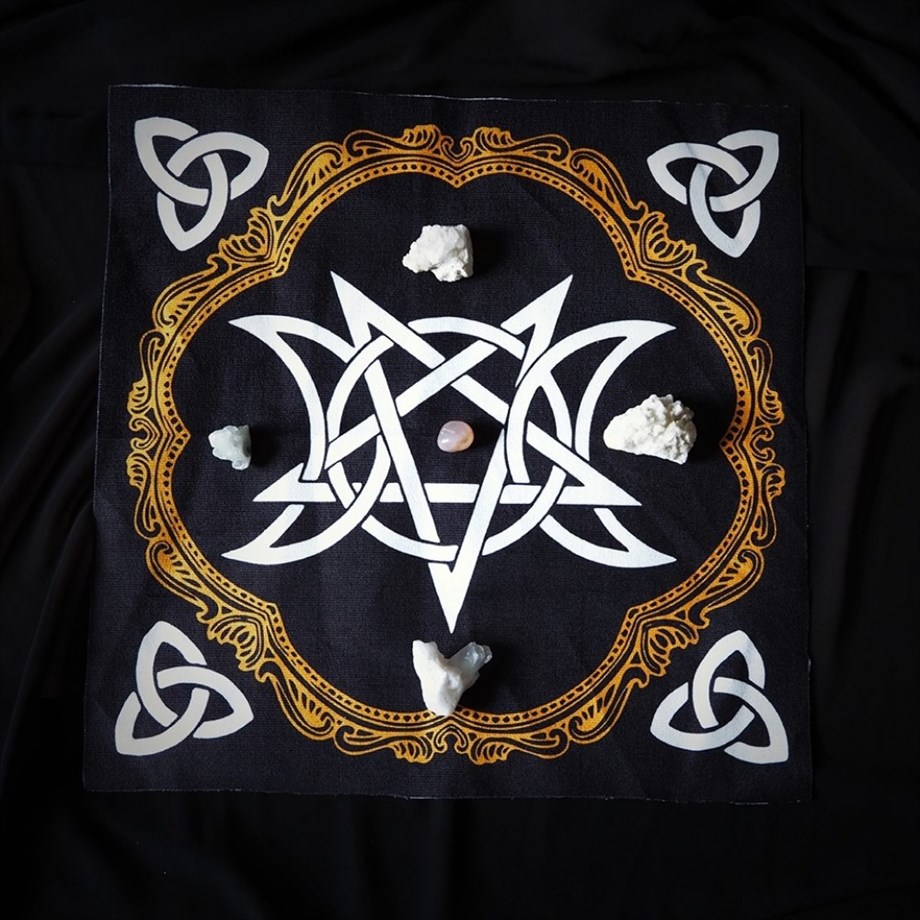 Regin Triple Moon Tarot Örtüsü - Sunak Bezi