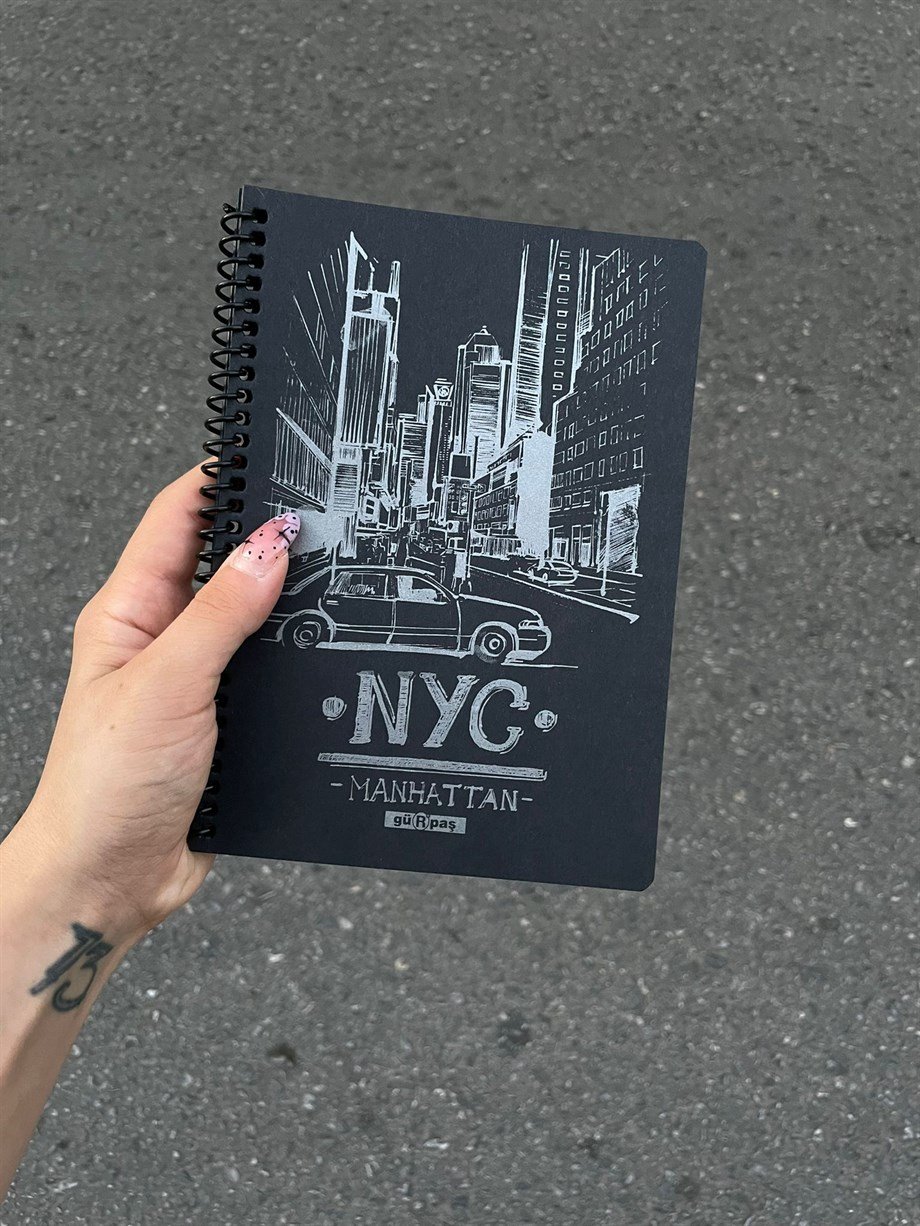 Siyah A5 NYC Defter