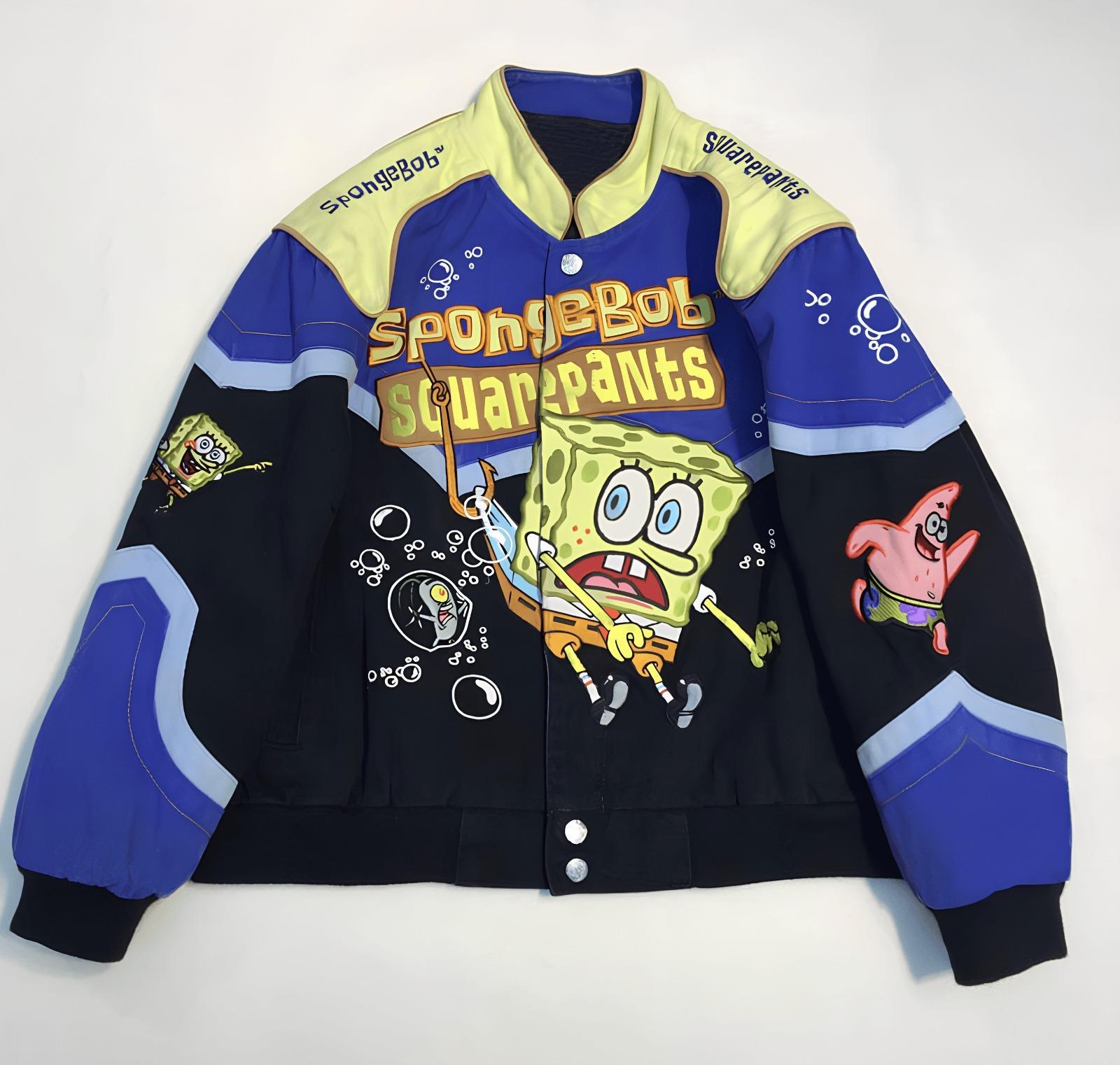 Sponge Bob Detail Bomber Oversize Ceket