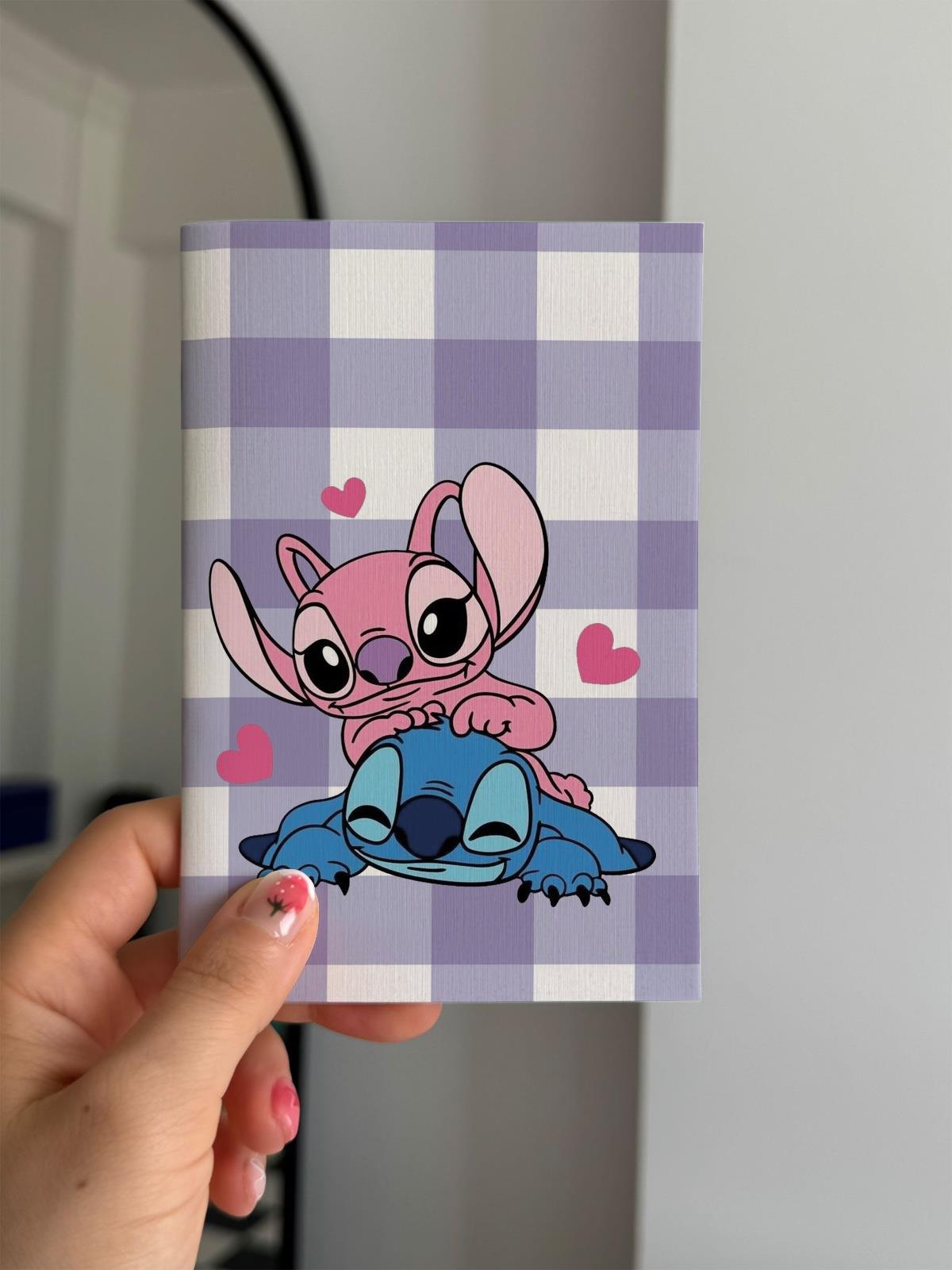 Stitch Love Mini Çizgisiz Defter