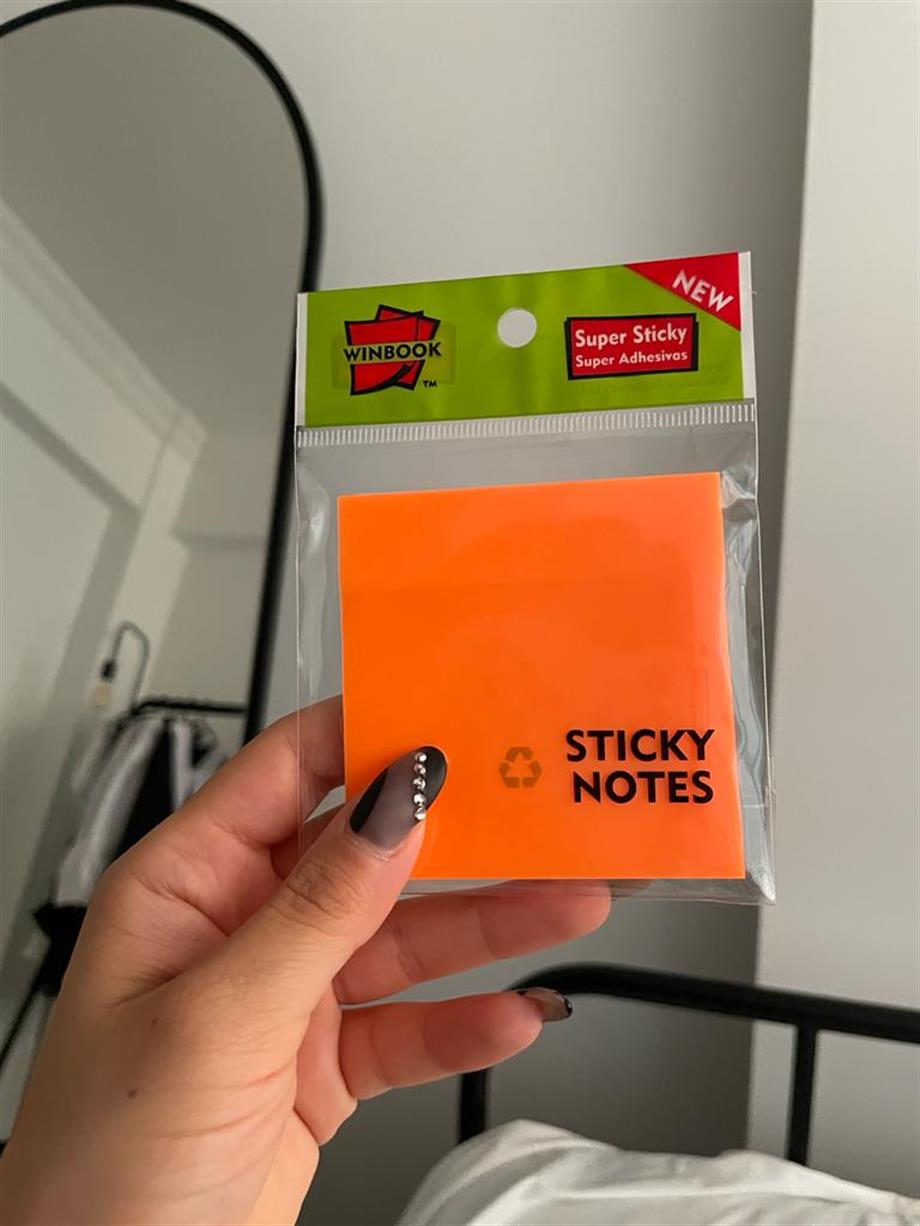 Turuncu Renkli Şeffaf Postit