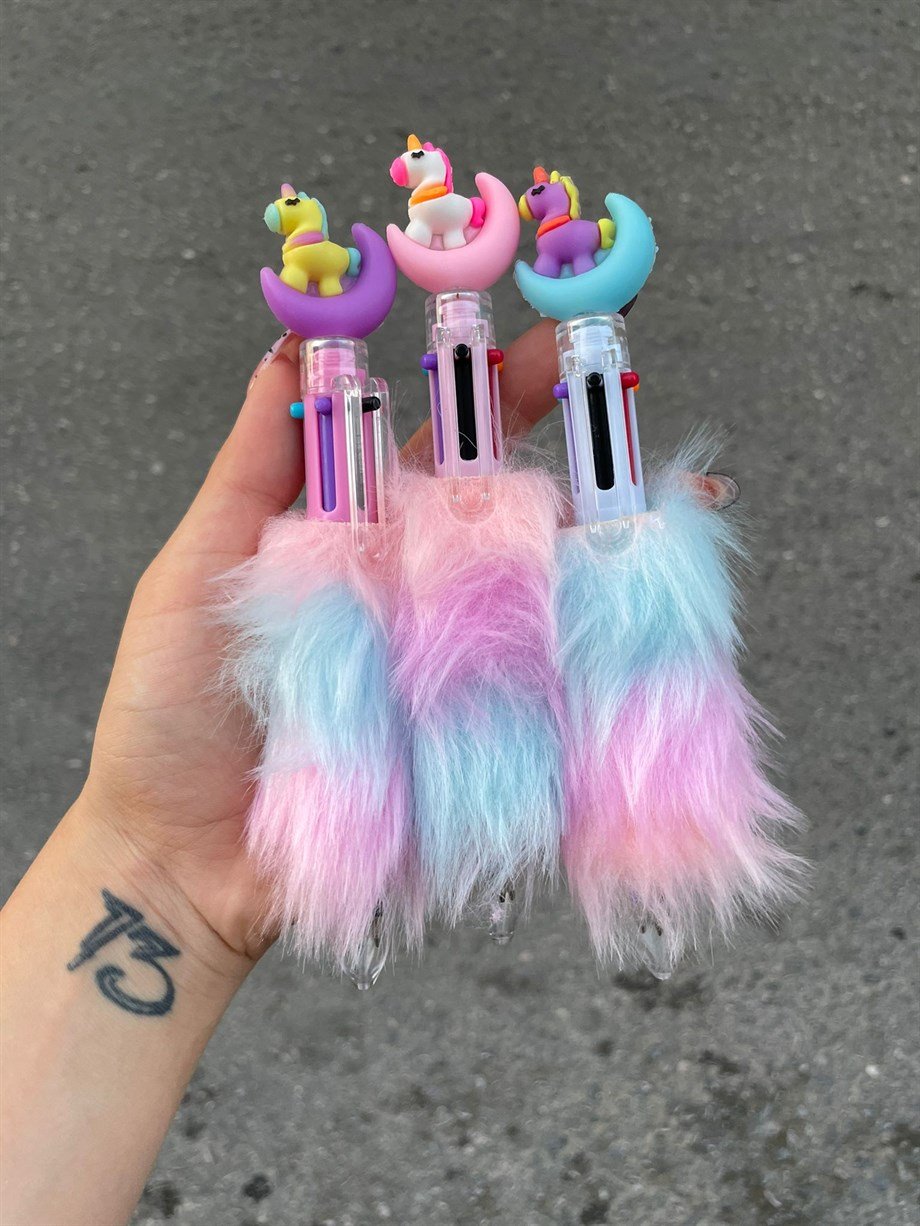 Unicorn 6 Renk Peluş Kalem