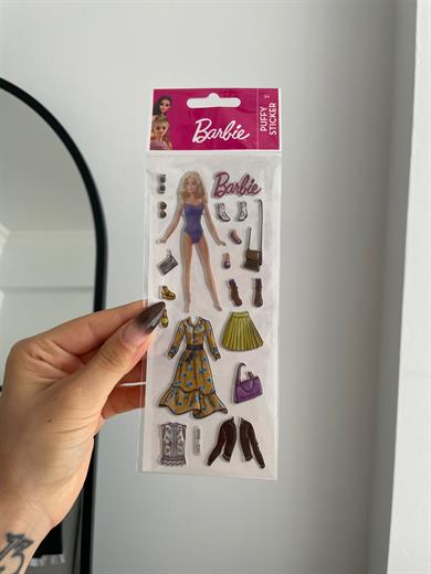 Barbie Kabartmalı Sticker 1