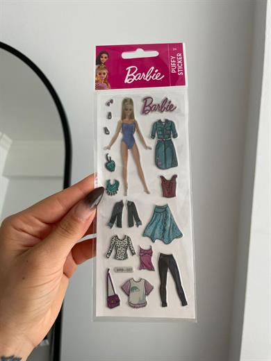 Barbie Kabartmalı Sticker 3