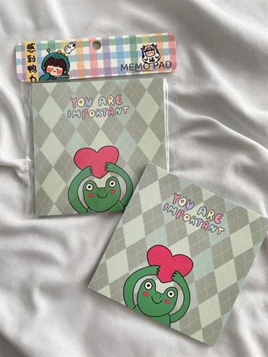 You Are Important Memo Pad Kare Not Defteri