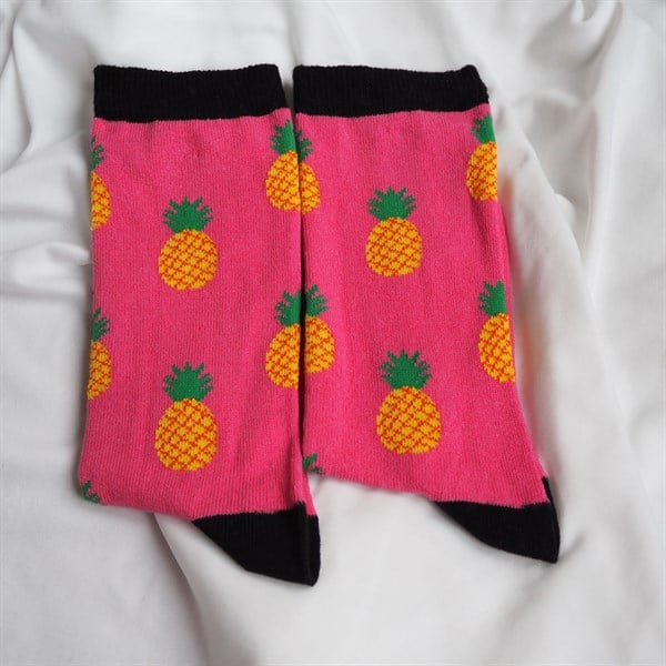 Ananas Pembe Çorap