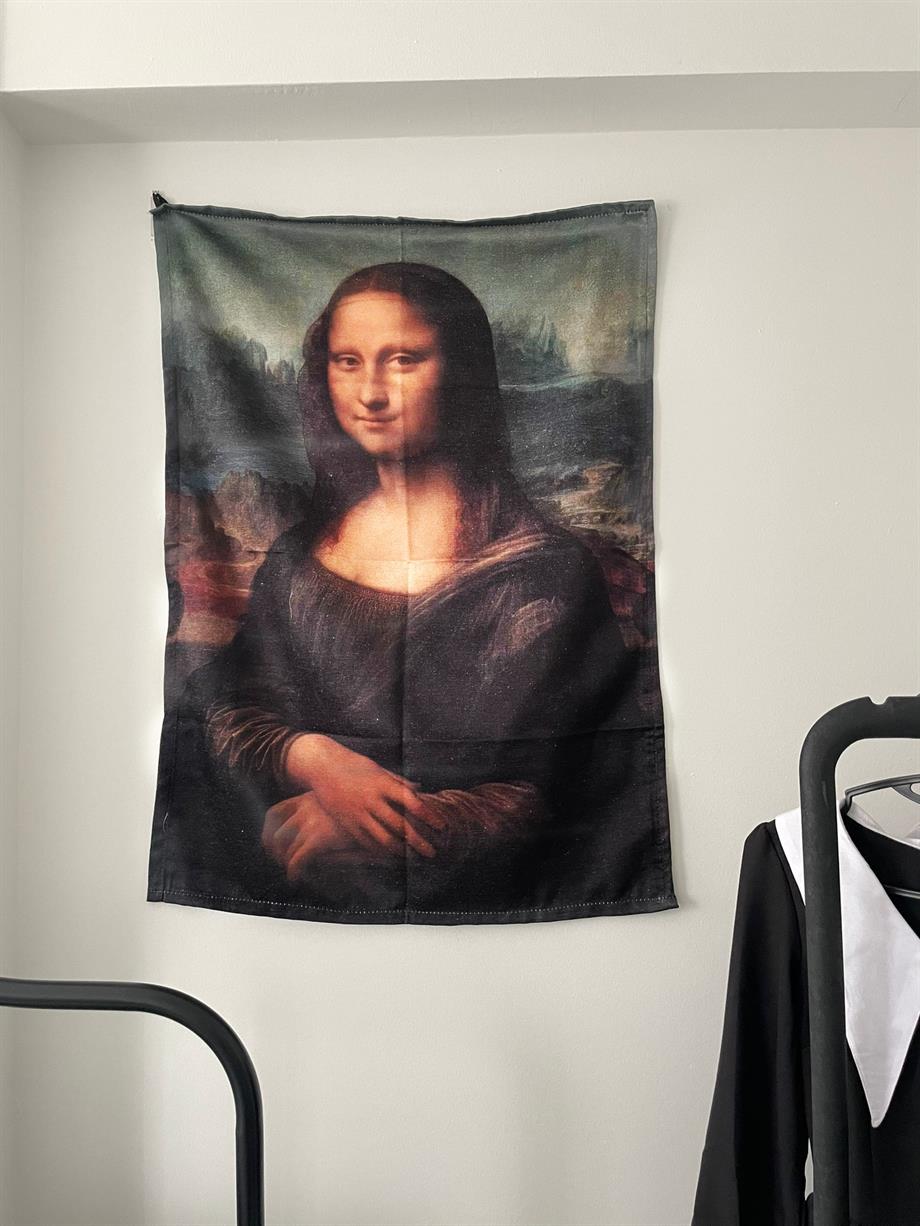  Mona Lisa - Leonardo Da Vinci Duvar Örtüsü - Wall Tapestry I 70 x 100 cm