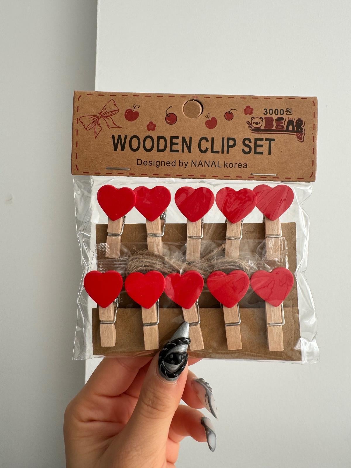 10lu Kalp Mini Mandal Hasır İp Hediyeli